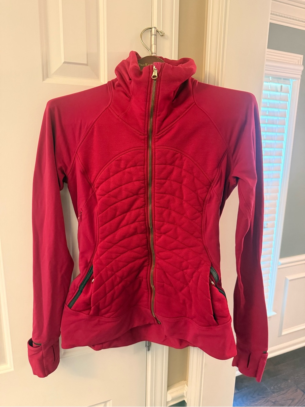 Lululemon Vintage Quilted Running Jacket Berry Plum